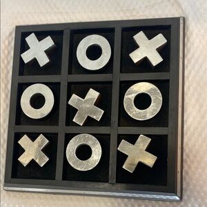 Silver Tic Tac Toe Game Set